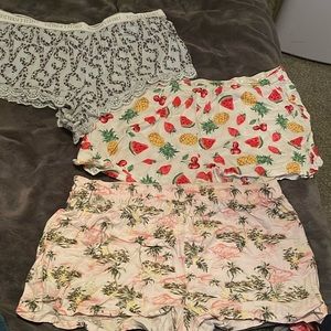 Pajama shorts Victoria secret and Pink